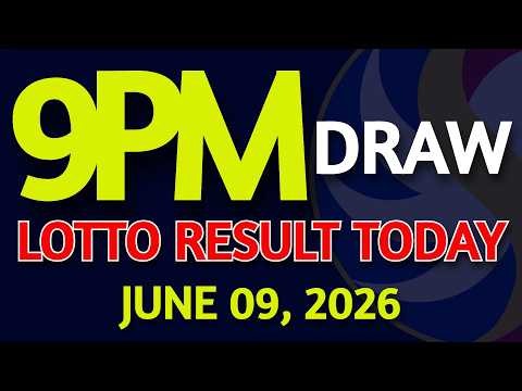 Lotto Result Today 9pm draw June 09, 2026 Tuesday PCSO