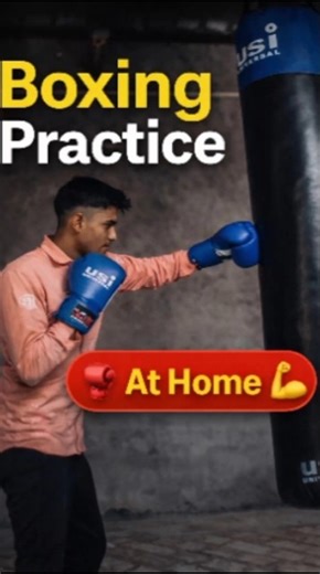 Home Boxing Workout 🥊 | Punching Bag Practice 💪 | At Home Training