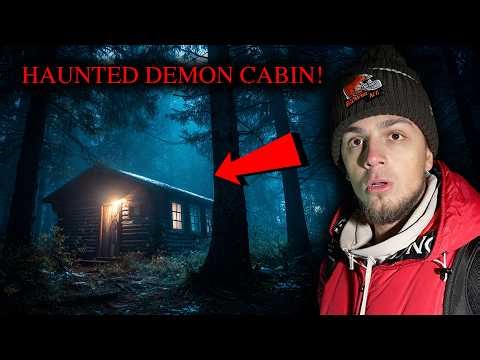 Our MOST TERRIFYING Experience While Filming - DEMON CAUGHT ON CAMERA IN HAUNTED CABIN