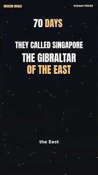 85,000 Defended Singapore — It Fell in 70 Days