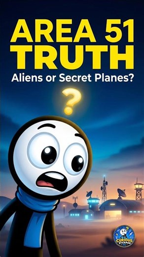 The Truth About Area 51 👽 #area51 #curiousstickman