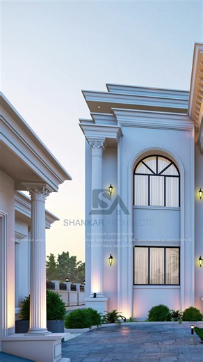 Neo Classical Bungalow Design 🏠🏠🏠🙏🏻🙏🏻🏠🏠🏠 . . . . #fyppppppppppppppppppppppppppppppppppp #fypシ゚viral #foryourpage #tiktokviral #shankar_architects