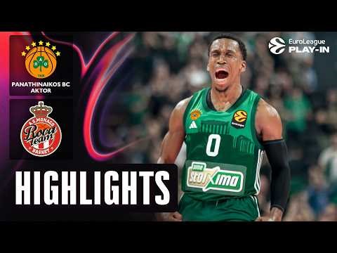 PLAYOFFS SECURED | Panathinaikos - Monaco | Play-In BASKETBALL HIGHLIGHTS 2025-26