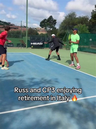 Russ and CP3 are LIVING LIFE 🙌 (via cp3/IG) #chrispaul #russellwestbrook #cp3 #nba #westbrook