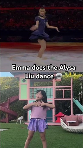 Emma does the Alysa Liu Dance 💃
