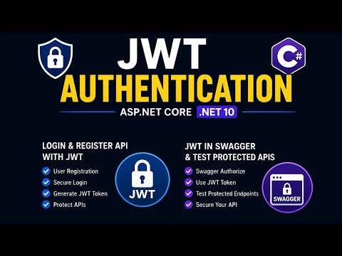 JWT Authentication in ASP.NET Core .NET 10 | Login, Register & Swagger Testing