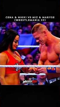 JOHN CENA & NIKKI BELLA vs THE MIZ & MARYSE | WRESTLEMANIA 33| HIGHLIGHTS 💥 #wwe