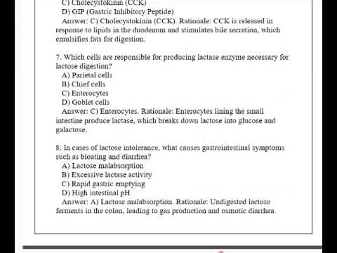 GI Absorption of Nutrients Review Exam Q & A 2026 (Complete And Verified Study material) (14pages)
