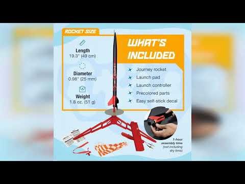 Review: Estes 1441 Journey Rocket-Building Kit, Beginner Flying-Rocket Model Kit for Ages 10+,...