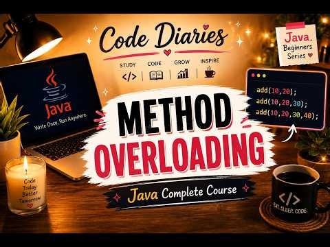 Method Overloading in Java | Same Method Name Different Parameters | Java Complete Course #18