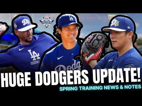 HUGE Spring Training Update! Dodgers Lineup Revealed, Reliever Out to Start Year, Shohei Ohtani Plan
