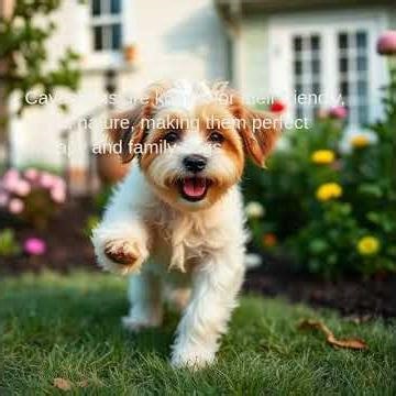 Cavachons are known for their friendly, social nature, making them perfect therapy and family dogs.