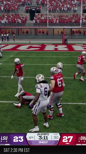Ohio State Ja'Kobi Jackson highlight vs LSU - College football 27