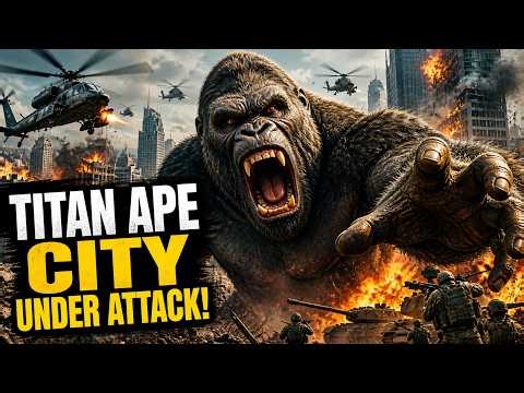 Titan Ape vs Army – City Under Attack (4K) | Epic Giant Ape Monster Battle