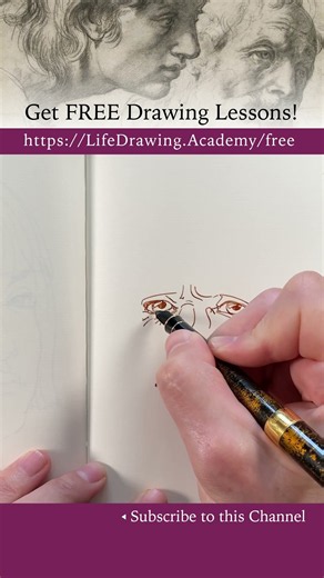 How to Sketch a Male Portrait in Pen and Ink Daily Practice