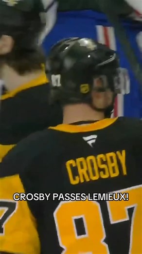 TSN on Instagram: "The moment Sidney Crosby recorded his 1,724th NHL point, passing Mario Lemieux for the most in Pittsburgh Penguins history!"
