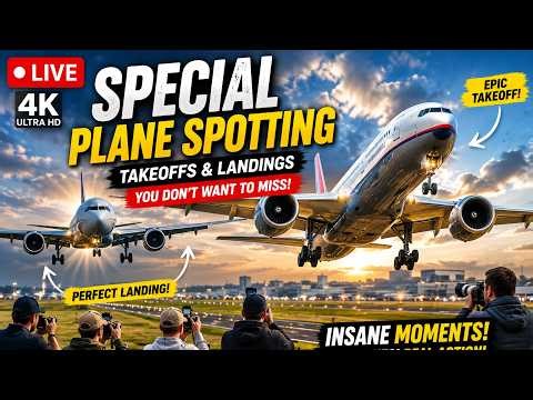 LIVE Aviation Best Plane Spotting Moments | Insane Takeoffs & Smooth Landings Caught on Camera 4K