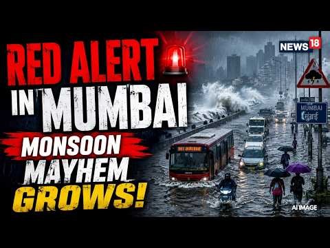 Mumbai Rain News Today LIVE | Red Alert Issued, Streets Flooded, Schools Shut Amid Heavy Monsoon