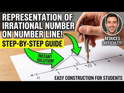 How to Represent Irrational Numbers on a Number Line | Class 9 Maths #mathematics