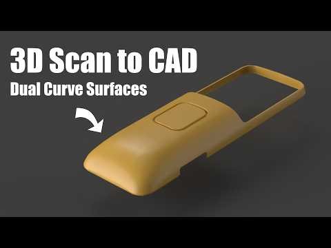 3D Scan to CAD – Mastering Dual‑Curve Surfaces (Feat. Creality Raptor Pro)
