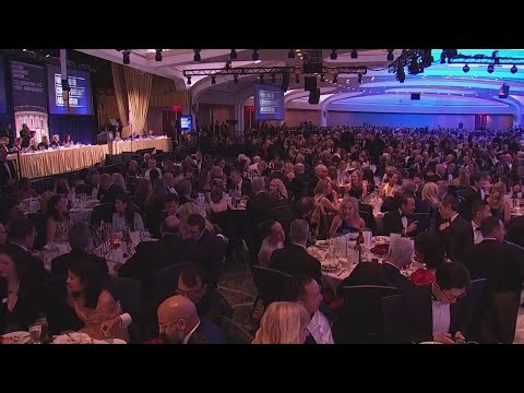FULL wide-angle footage: the MOMENT LOUD BANGS ring out and Trump is RUSHED OFF stage