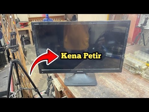 Tv led sharp aquos LC24SA4000I kena petir