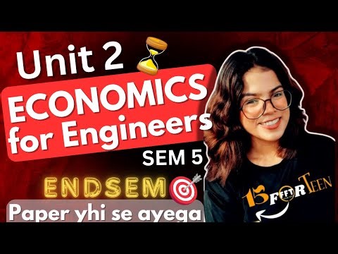 ECONOMICS for Engineers UNIT 2 Complete Explanation🔥#15forteen #economy #ggsipucollege #ipuniversity
