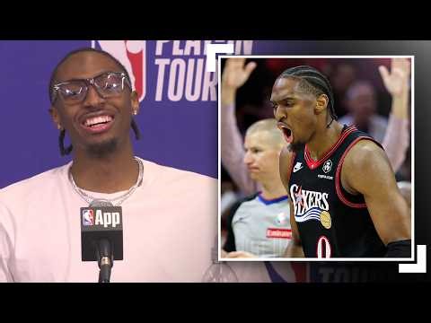 "I promised guys that we were going to get in the playoffs" Maxey Sounds Off After SoFi Play-In Win!