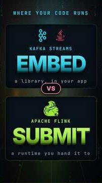 Flink vs Kafka Streams: Where Your Code Runs
