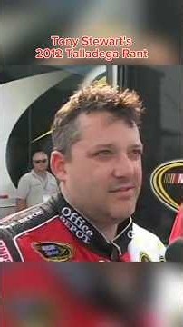 Tony Stewart's 2012 Talladega Interview #nascar #funny #fyp