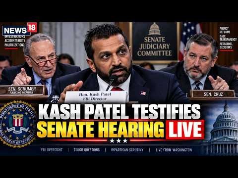 Kash Patel Senate Hearing LIVE: FBI Director Faces Questions Before The Judiciary Committee | N18G