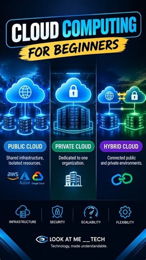 Public Cloud vs Private Cloud vs Hybrid Cloud ☁️ Explained! #shorts