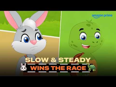 Slow And Steady Wins The Race | Moral Stories | Rabbit And Tortoise Story | Prime Video India
