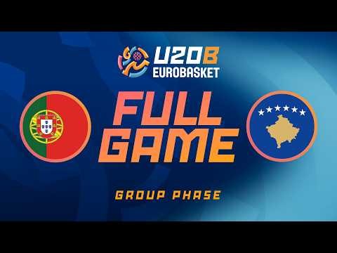 Group Phase | Portugal v Kosovo | Full Basketball Game |FIBA U20 EuroBasket 2026 Division B