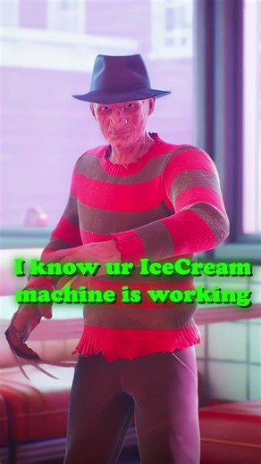 Freddy Fazbear vs Freddy Krueger at McDonald's 🍔💀 #fnaf #shorts