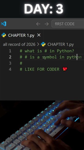 Python Day: 3 Coding | ASMR NO-Talking