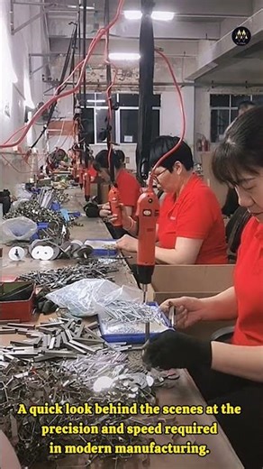 Fast-Paced Factory Life: Precision Assembly! 🛠️ | How Metal Components are Assembled 🔩 #shorts