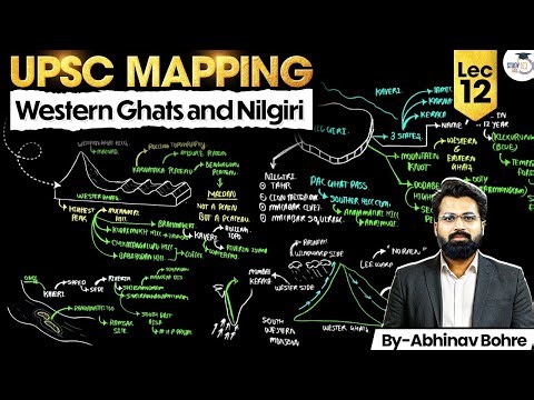 UPSC Geography Mapping Series 2026–27 | Western ghats and Nilgiri | Lec 12 | StudyIQ IAS