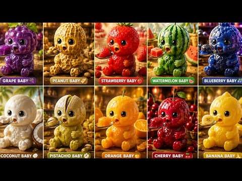 Tiny Food Babies Eating ASMR 🤤🍉 | Satisfying Cute Creature Compilation