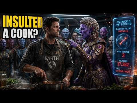 Alien Woman Queen Insulted Her Human Cook—His Deathworld Past Awakened