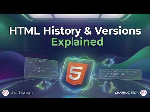 📘 HTML History & All Versions Explained | Web Development Course Lecture 3