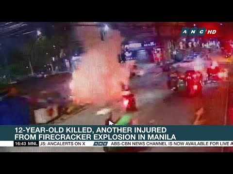 12-year-old killed, another injured from firecracker explosion in Manila | ANC
