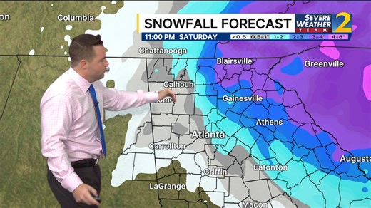 The winter storm watch has been upgraded. Here's Brian Monahan, WSB with the latest on what to expect this weekend. | WSB-TV