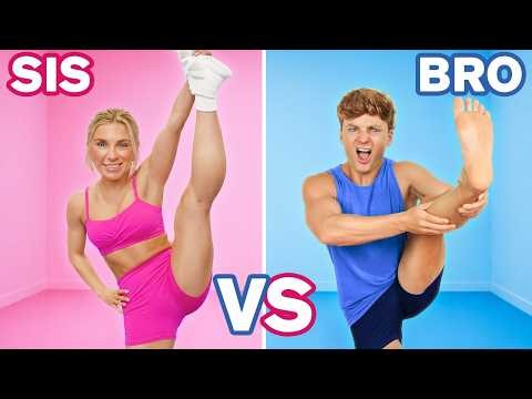 Brother vs Sister - Who's The Best Gymnast?