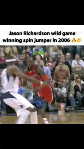 Jason Richardson wild game winning spin jumper in 2006 🔥😮‍💨