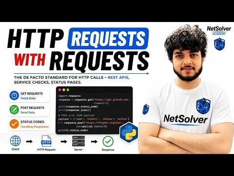 HTTP Requests in Python using Requests | GET, POST & API | Python Networking | Siddharth Sir