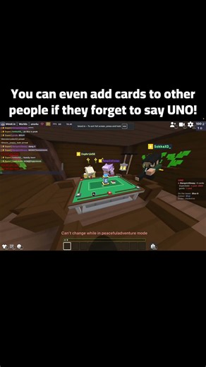 POV: You Play UNO In Bloxd.io #bloxd #minecraft #relatable #bloxdio #viral #uno #edit