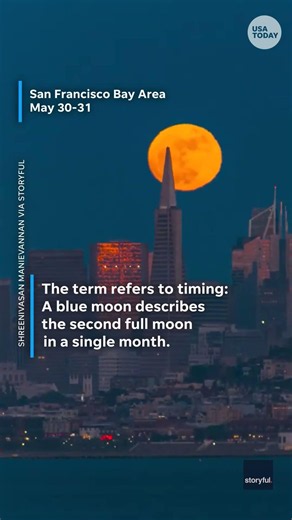 Rare ‘blue moon’ illuminates night sky. When can you see one next?