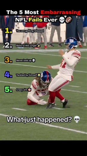 The 5 Most Embarrassing NFL Fails Ever 💀🏈 #shorts #nfl #fails #football #sports
