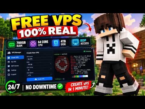 🔥 How to Get 700GB RAM + 64 Core CPU + 4TB FREE VPS! 😱 | RDP/VPS + 24/7 Uptime | 2026